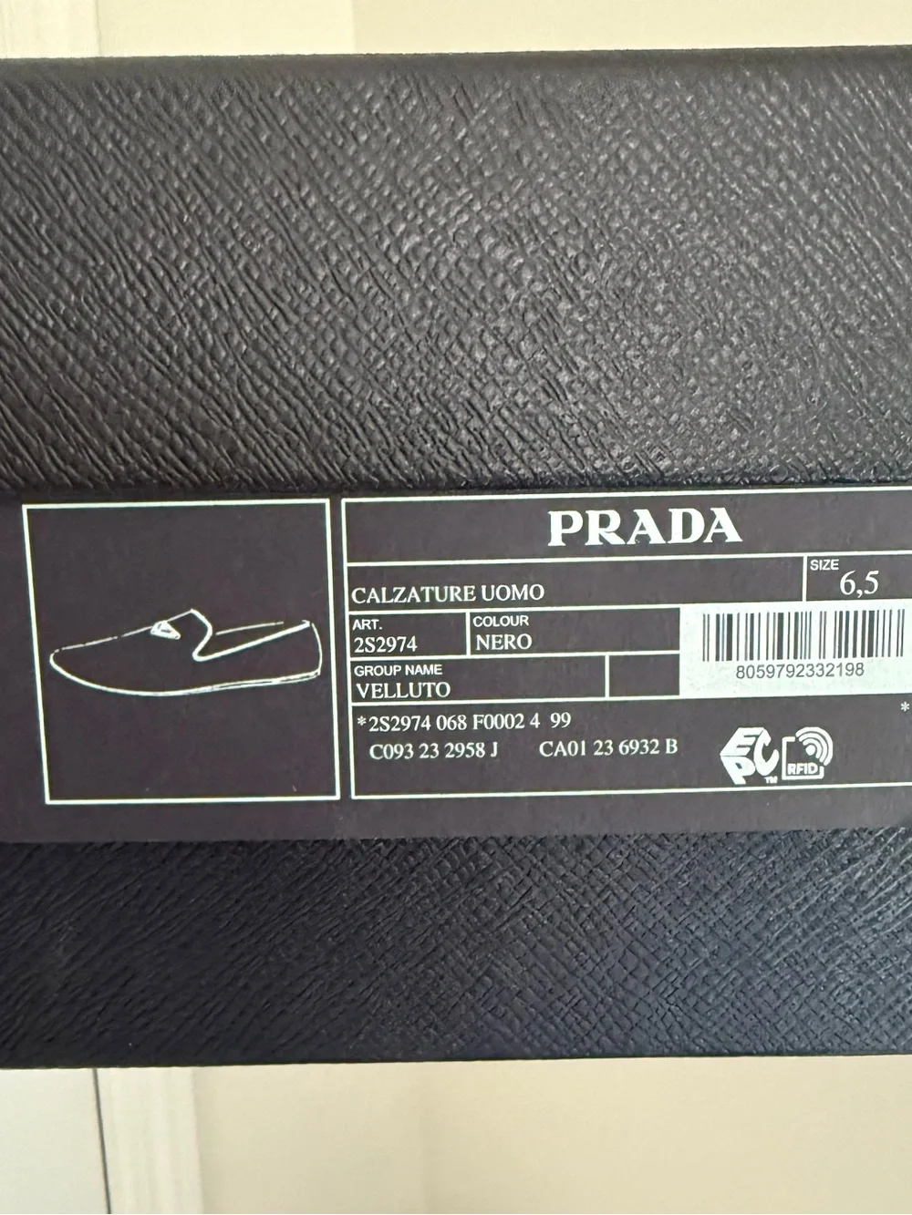 Prada branding textured